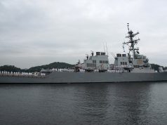 USS John S. McCain departing Japan after 24 years