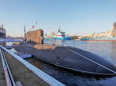 Kilo-class submarine Magadan commissioning ceremony