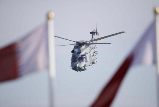 Qatar showcases first NH90 helos after December deliveries Qatar NH90 helicopter