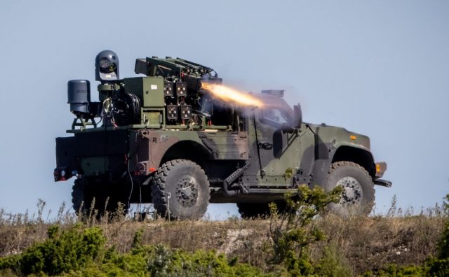 JLTV firing a Spike NLOS missile