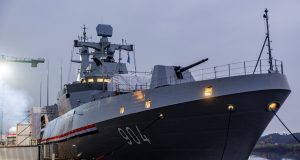 Egyptian Navy Meko A-200 frigate ENS Al-Aziz in Germany