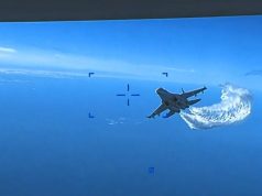 Watch a Russian fighter collide with a US drone over Black Sea