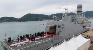 fourth Qatari Doha-class with RAM (Rolling Airframe Missile) launcher corvette with