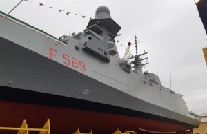 Launch of FREMM frigate Emilio Bianchi