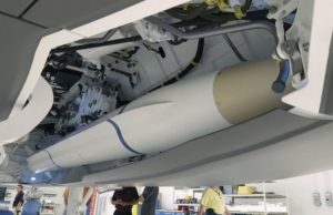 AARGM-ER inside the weapons bay of an F-35A