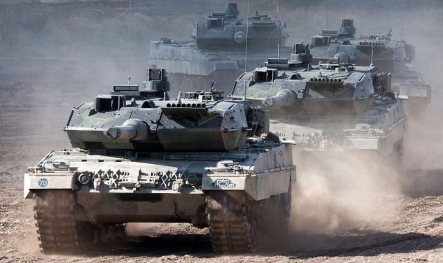 German Army Leopard 2 tanks