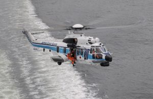 Japan Coast Guard Super Puma helicopter