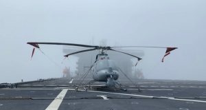 MQ-8C unmanned helicopter aboard USS Hershel Woody Williams