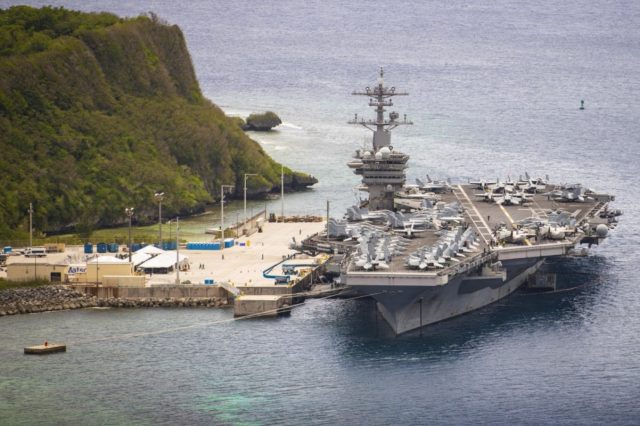 USS Theodore Roosevelt in Guam