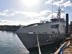 Kiribati's Guardian-class patrol boat Teanoai II
