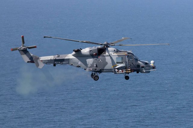 Royal Navy Wildcat with Martlet missiles