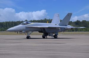 Unpainted Super Hornet for the Blue Angels