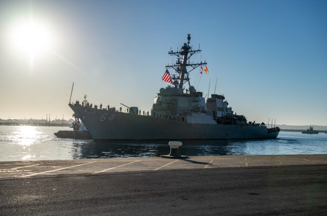 USS Carney in Rota, Spain