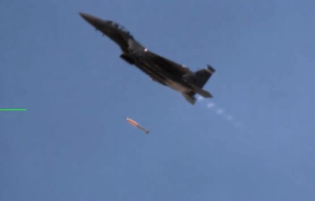 F-15E deploying B61-12 bomb