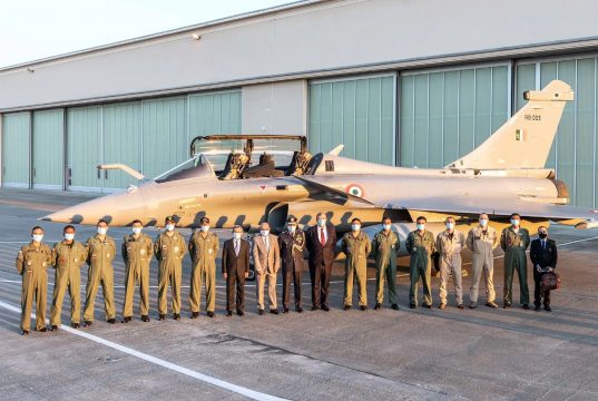 IAF pilots with Rafale fighter