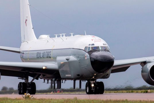 UK’s first upgraded Rivet Joint surveillance plane returns to ...