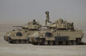 Bradley fighting vehicles