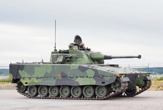 Swedish Army's upgraded CV90 combat vehicle