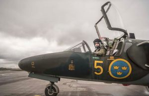 Swedish Air Force SK 60 trainer aircraft