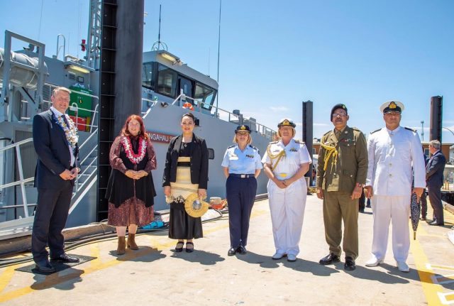 Guardian-class patrol boat delivery ceremony