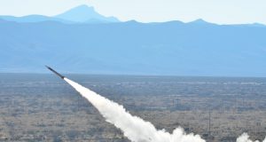 Patriot missile system launch