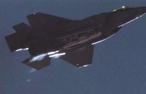 F-35A releasing the B61-12 nuclear guided bomb from its internal bomb bay
