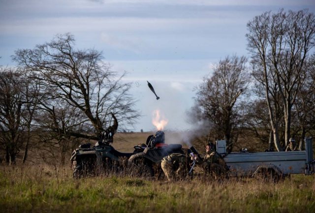 Royal Marines mortars CanAm 6x6