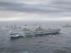 HMS Queen Elizabeth underway during Joint Warrior 2020