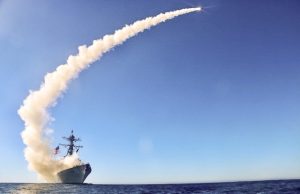 USS Chafee (DDG 90) launches a Block V Tomahawk