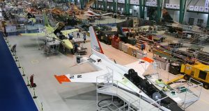 KAI T-50 trainer aircraft assembly line
