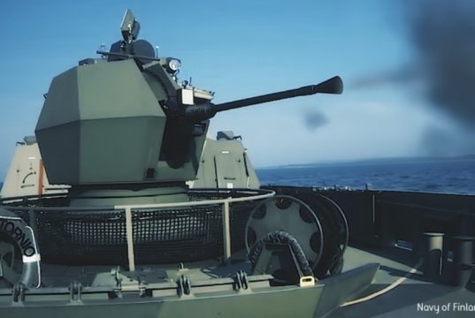 Hamina-class missile boat Tornio gun