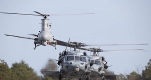 MH-60S and MQ-8B