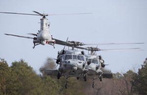 MH-60S and MQ-8B