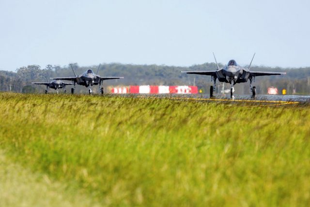 New Australian F-35As at RAAF Base Williamtown.
