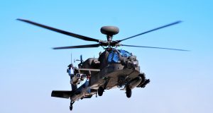 Apache helicopter with Spike missiles