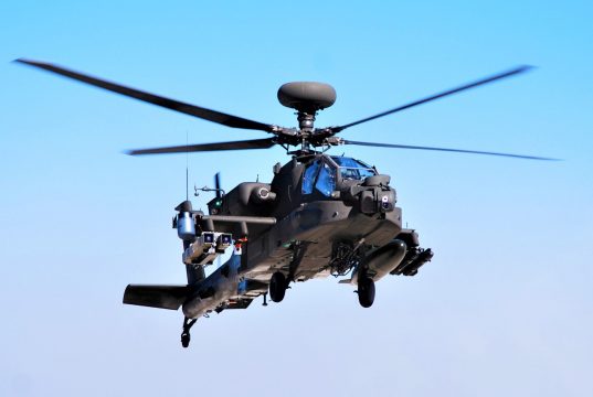 Apache helicopter with Spike missiles