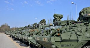 Stryker armored vehicles in Poland
