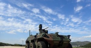 South Korean 6x6 unmanned surveillance ground vehicle