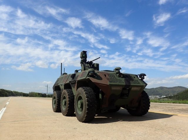 South Korean 6x6 unmanned surveillance ground vehicle