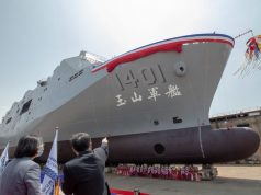 Taiwan Navy amphibious transport dock Yu Shan