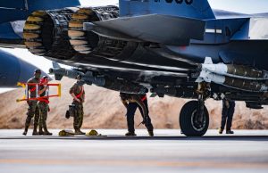 F-15E Strike Eagles configured to carry extra bombs