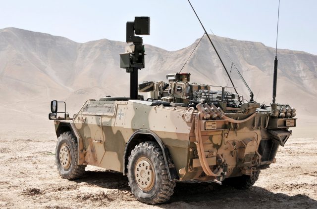 The BAA II sight system deployed on the German Army’s JFST Fenneks in Afghanistan