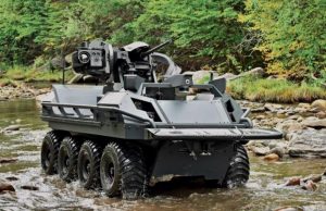 Mission Master UGV with 7.62mm cal. Fieldranger Multi remote weapon station