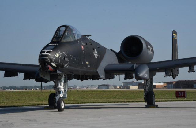 Black A-10 Thunderbolt