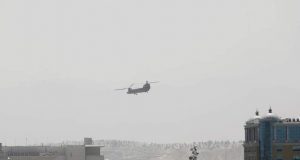 US Embassy in Kabul evacuation with helicopters