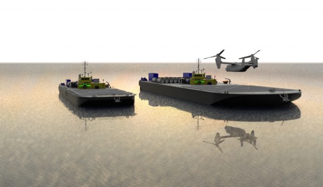 autonomous barges for aircraft refueling Pentagon