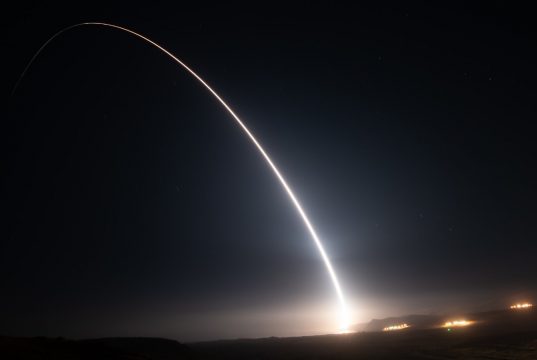 Minuteman III ICBM launch in August 2021