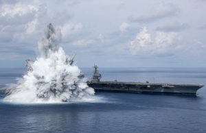 USS Gerald R. Ford final shock trial on August 8 2021