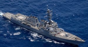 USS Dewey in the Pacific