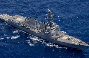 USS Dewey in the Pacific